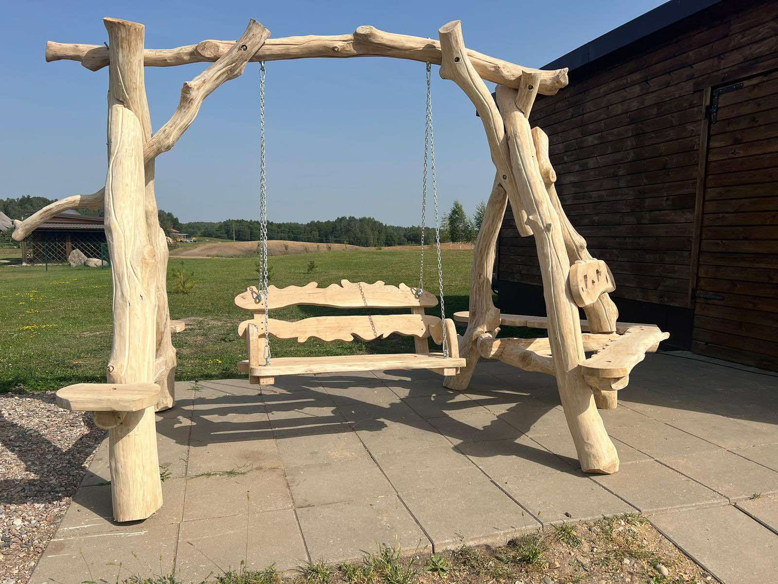 Eichen Schaukel Massive Eichen-Schaukeln