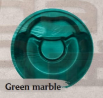Premium Whirlpool 2,25 m (Acryl-Edition) Green Marble Acryl Wanne